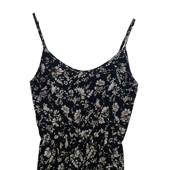 Women Forever 21 Black Floral Maxi Dress- Size S - Picture 2 of 7